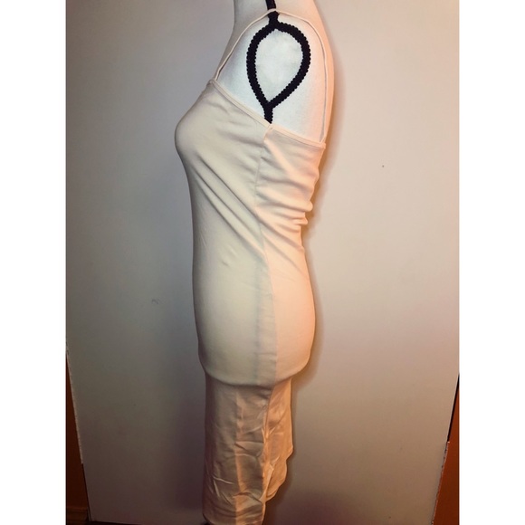 TopShop Cream Bodycon Dress Size 4 - Picture 4 of 8